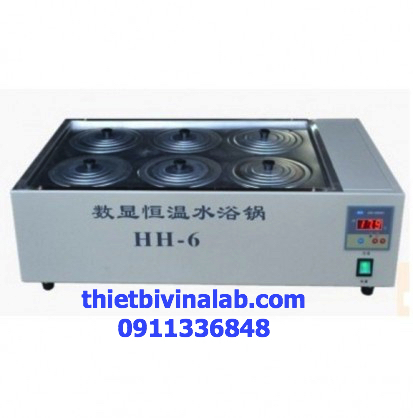 Bể nâng nhiệt 18 lít 6 chỗ HH-6